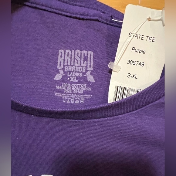 ALEXANDRIA Roots Brisco Brands Purple Virginia ‘State’ Women’s Tee Size XL - Picture 2 of 4